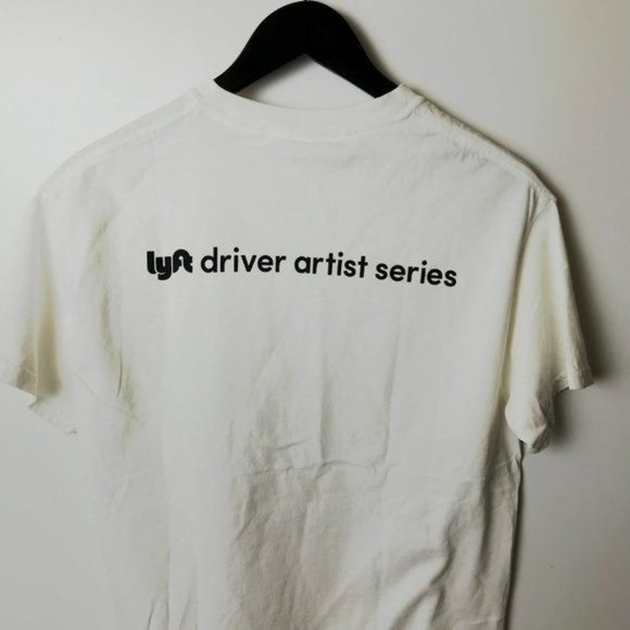Lyft T Shirt Driver Artist Series Graphic Tee Short Sleeve Double SIded  M - Picture 6 of 7